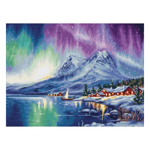 (image for) Northern Lights Counted Cross Stitch Kit (16 count Aida)